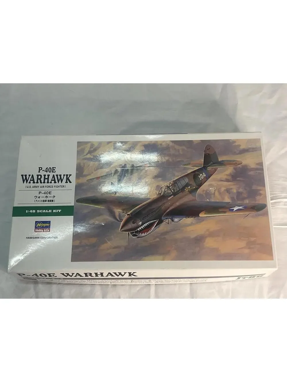 Hasegawa P-40E Warhawk 1:48 Airplane Model Kit Unpainted Unassembled Plastic